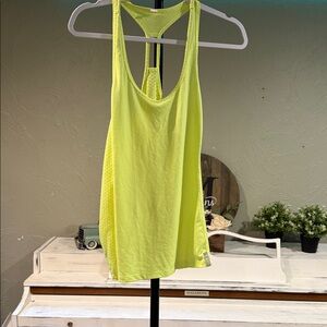 Neon Yellow Racerback Tank Top